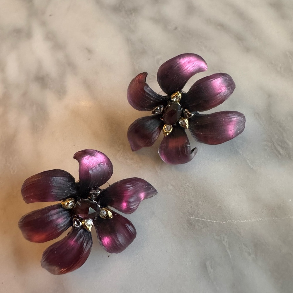 Alexis Bittar Burnt Fleur Earrings
